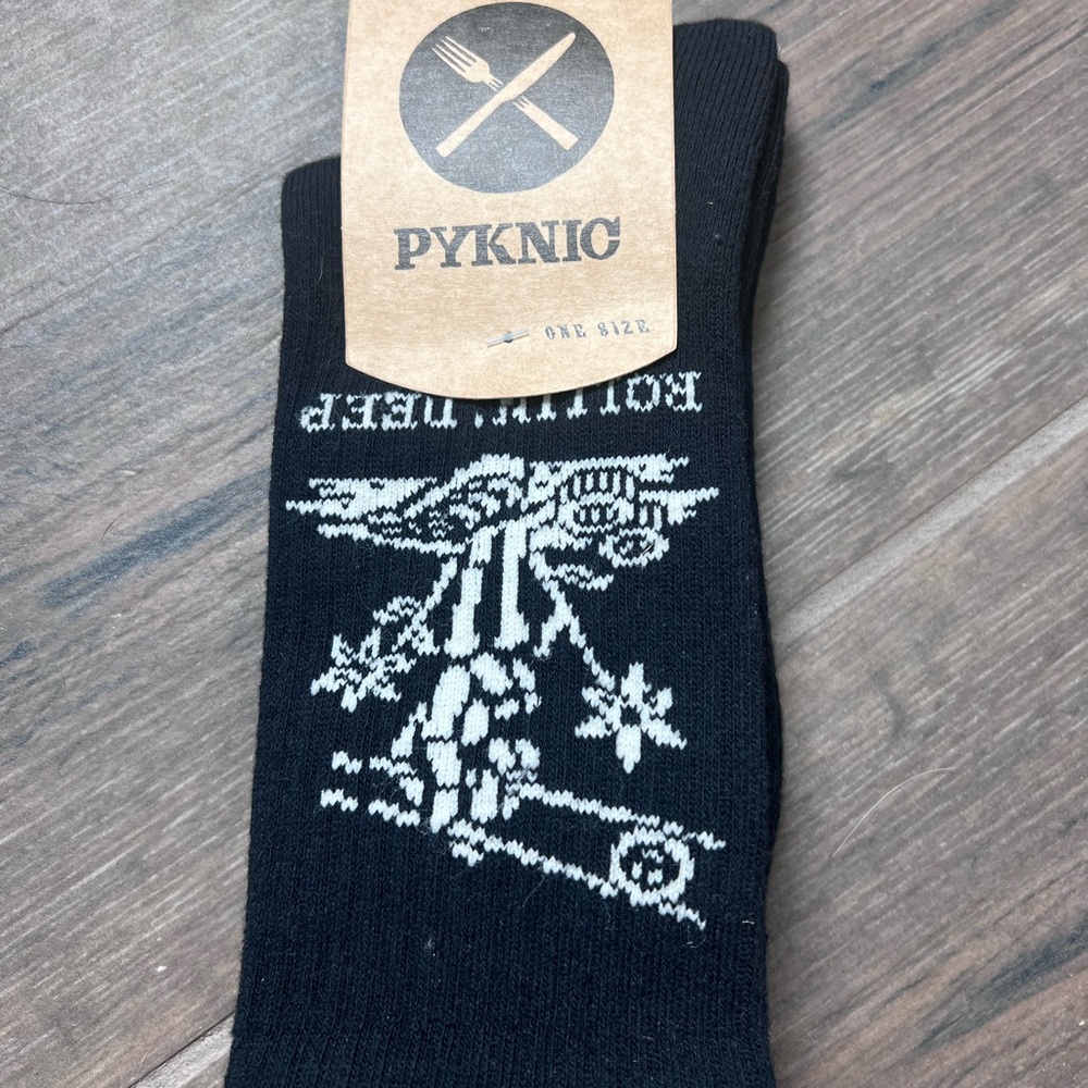 PYKINC “Rollin’ Deep” Sushi Vintage-Style Crew Socks